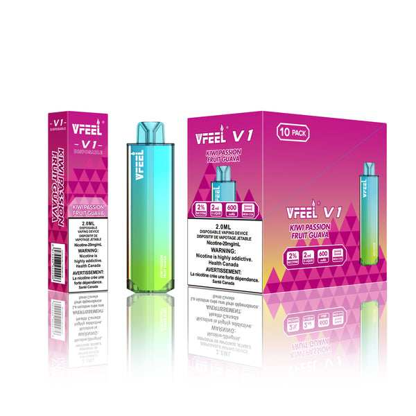 passion kiwi goyave veev one Disposables] VFEEL V1 - Kiwi Passionfruit Guava