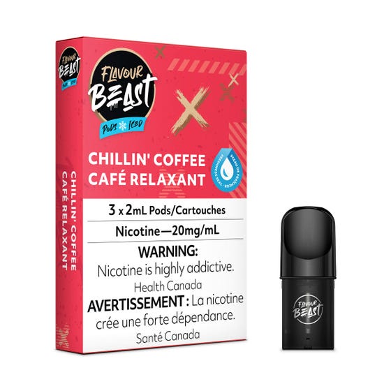 juul coffee flavor Flavour Beast - Chillin' Coffee Iced (3pk)