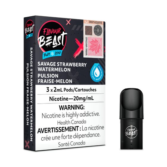 Flavour Beast - Savage Strawberry Watermelon Iced (3pk) | $13.97 Flavour Beast - Savage Strawberry Watermelon Iced (3pk) | $13.97
