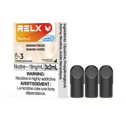 RELX Infinity Pro - Banana Freeze (3pk) | $19.99 RELX Infinity Pro - Banana Freeze (3pk) | $19.99