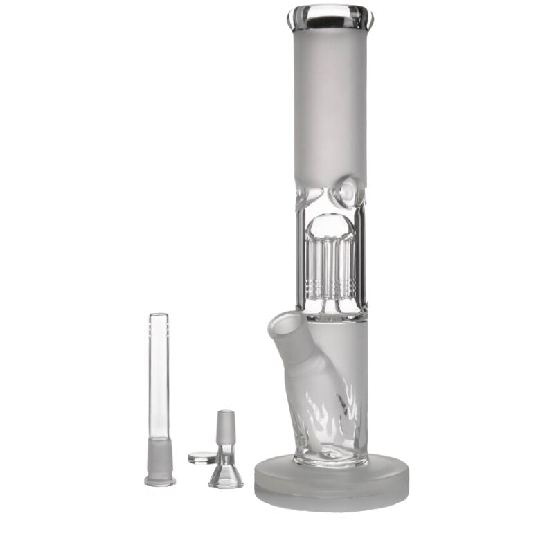 12.5'' Frosted Glass Bong with Shower Percolator Bongs & Rigs Vancouver Toronto Calgary Richmond Montreal Kingsway Winnipeg Quebec Coquitlam Canada Canadian Vapes Shop Free Shipping E-Juice Mods Nic Salt