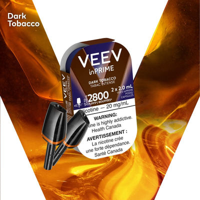 [Vape Pods] VEEV inPRIME Pod - Dark Tobacco (2pk) Vape Pods
