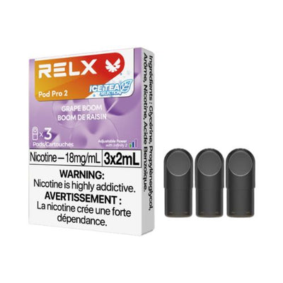 [Vape Pods] RELX Infinity Pro - Grape Boom (3pk) Vape Pods