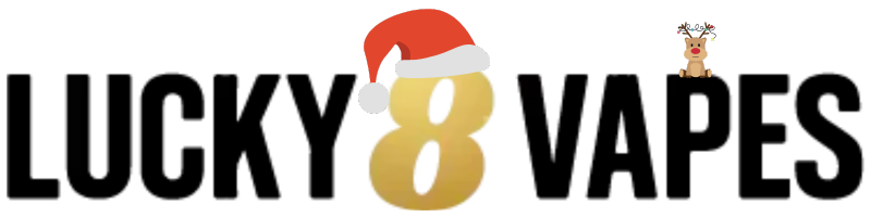 Lucky 8 Vapes Festive Logo