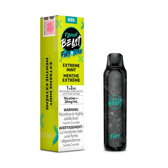 [Disposables] Flavour Beast Fury - Extreme Mint Disposable Pod Systems Vancouver Toronto Calgary Richmond Montreal Kingsway Winnipeg Quebec Coquitlam Canada Canadian Vapes Shop Free Shipping E-Juice Mods Nic Salt