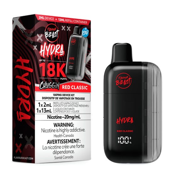 [Disposables] Flavour Beast HYDRA - Chuggin' Red Classic Ice-Disposable Pod Systems-Flavour Beast HYDRA-20mg-Lucky 8 Vapes