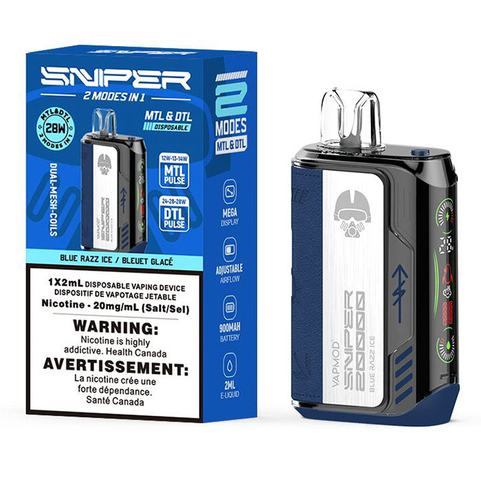 how much is elf bar vape Sniper by VAPMOD - Blue Razz Ice