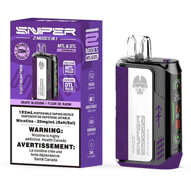 Sniper by VAPMOD - Grape Blossom | $29.99 Sniper by VAPMOD - Grape Blossom | $29.99