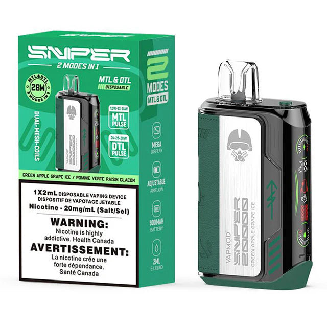Sniper by VAPMOD - Green Apple Grape Ice