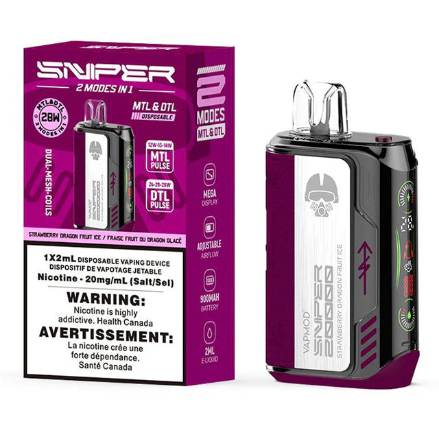 Sniper by VAPMOD - Strawberry Dragon Fruit Ice | $29.99 Sniper by VAPMOD - Strawberry Dragon Fruit Ice | $29.99