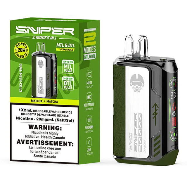 Sniper by VAPMOD - Zen Breeze (Matcha) | $29.99 Sniper by VAPMOD - Zen Breeze (Matcha) | $29.99