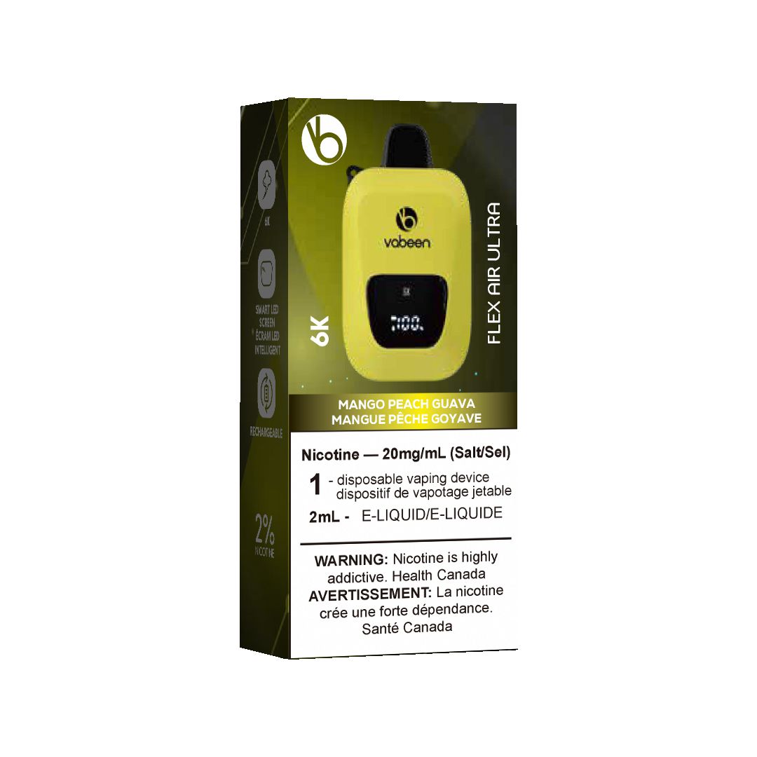 [Disposables] Vabeen Flex Air Ultra - Mango Peach Guava Disposable Pod Systems Vancouver Toronto Calgary Richmond Montreal Kingsway Winnipeg Quebec Coquitlam Canada Canadian Vapes Shop Free Shipping E-Juice Mods Nic Salt