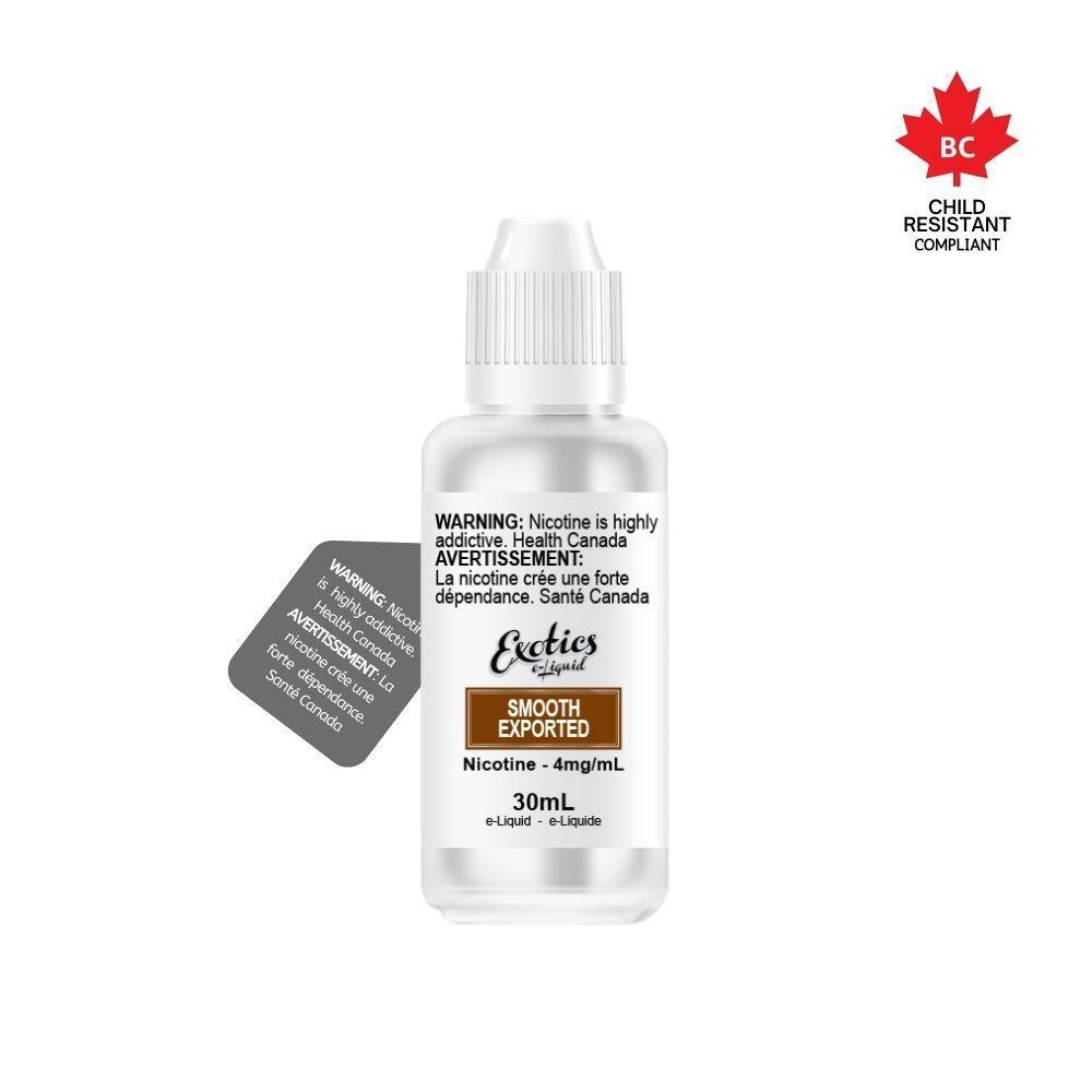 [Freebase] Exotics - Smooth Export Tobacco 30mL Freebase E-Juice Vancouver Toronto Calgary Richmond Montreal Kingsway Winnipeg Quebec Coquitlam Canada Canadian Vapes Shop Free Shipping E-Juice Mods Nic Salt