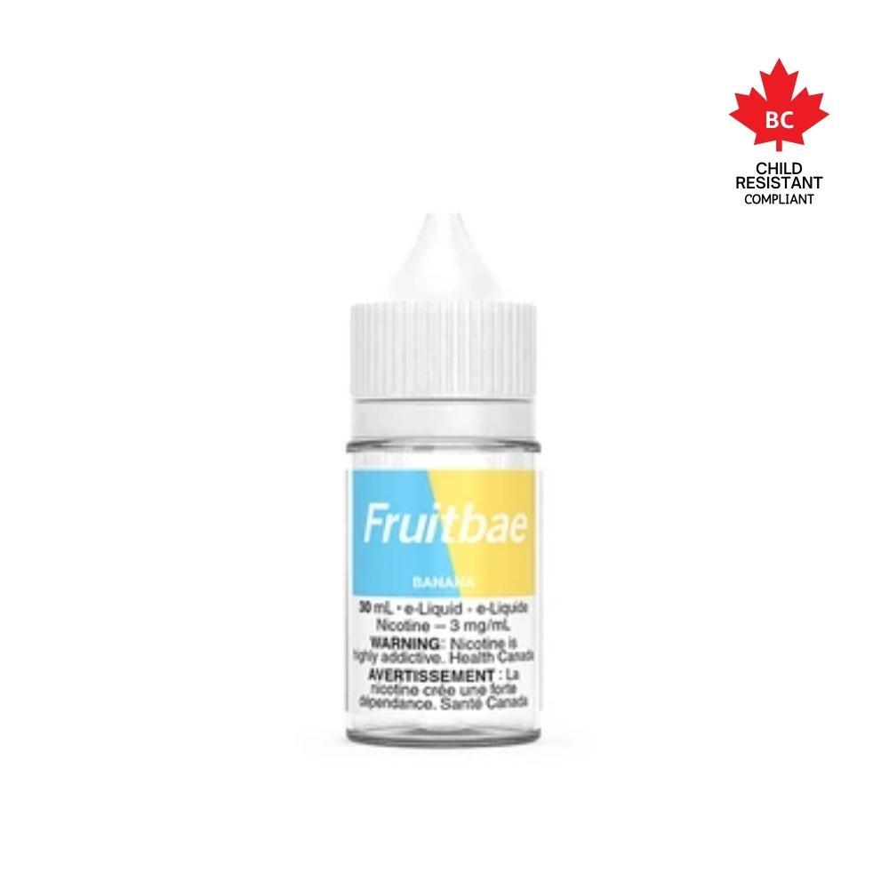 [Freebase] Fruitbae - Banana 30mL Freebase E-Juice Vancouver Toronto Calgary Richmond Montreal Kingsway Winnipeg Quebec Coquitlam Canada Canadian Vapes Shop Free Shipping E-Juice Mods Nic Salt