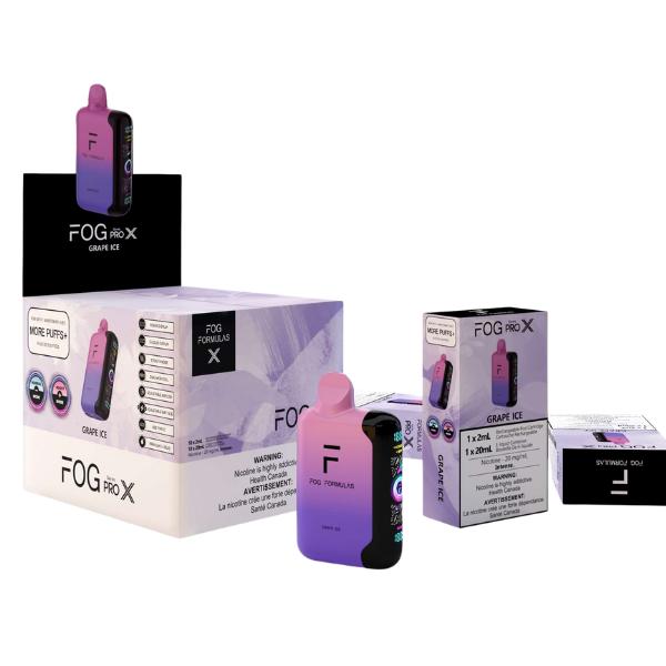 [Disposables] Fog Formulas Pro X – Grape Ice-Disposable Pod Systems-Fog Formulas Pro X-20mg (Intense)-Lucky 8 Vapes