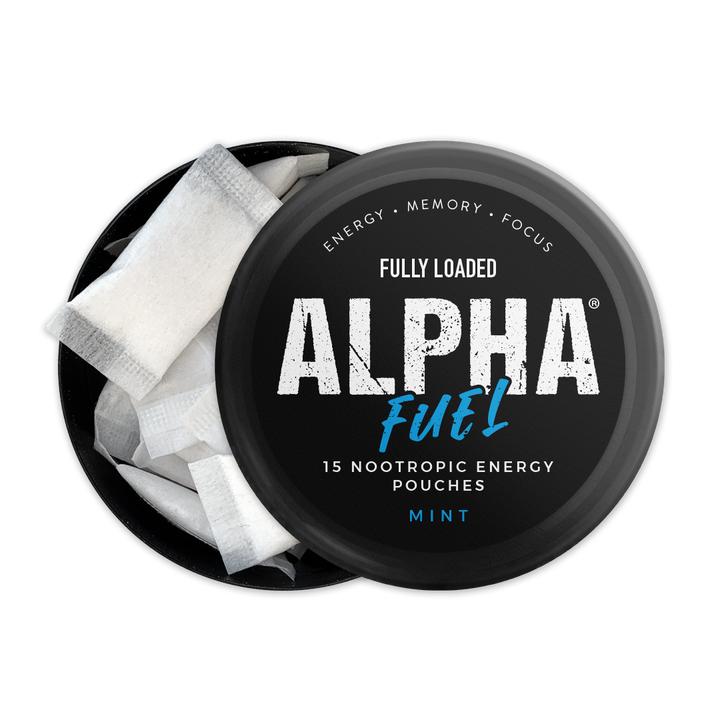 ALPHA Fuel Nootropic Pouches - Mint-Nootropic Pouches-ALPHA-One Can (15 Pouches)-Lucky 8 Vapes