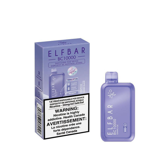 [Disposables] Elfbar BC10000 - Grape Ice-Disposable Pod Systems-Elfbar BC10000-20mg-Lucky 8 Vapes
