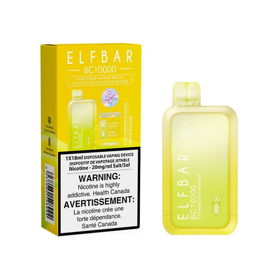 [Disposables] Elfbar BC10000 - Strawberry Banana-Disposable Pod Systems-Elfbar BC10000-20mg-Lucky 8 Vapes