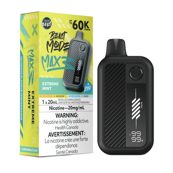 [Disposables] Flavour Beast Beast Mode Max 3 - Extreme Mint-Disposable Pod Systems-Flavour Beast Beast Mode Max 3-20mg-Lucky 8 Vapes