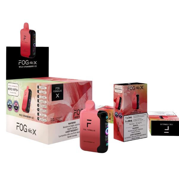 [Disposables] Fog Formulas Pro X – Wild Strawberry Ice-Disposable Pod Systems-Fog Formulas Pro X-20mg (Intense)-Lucky 8 Vapes