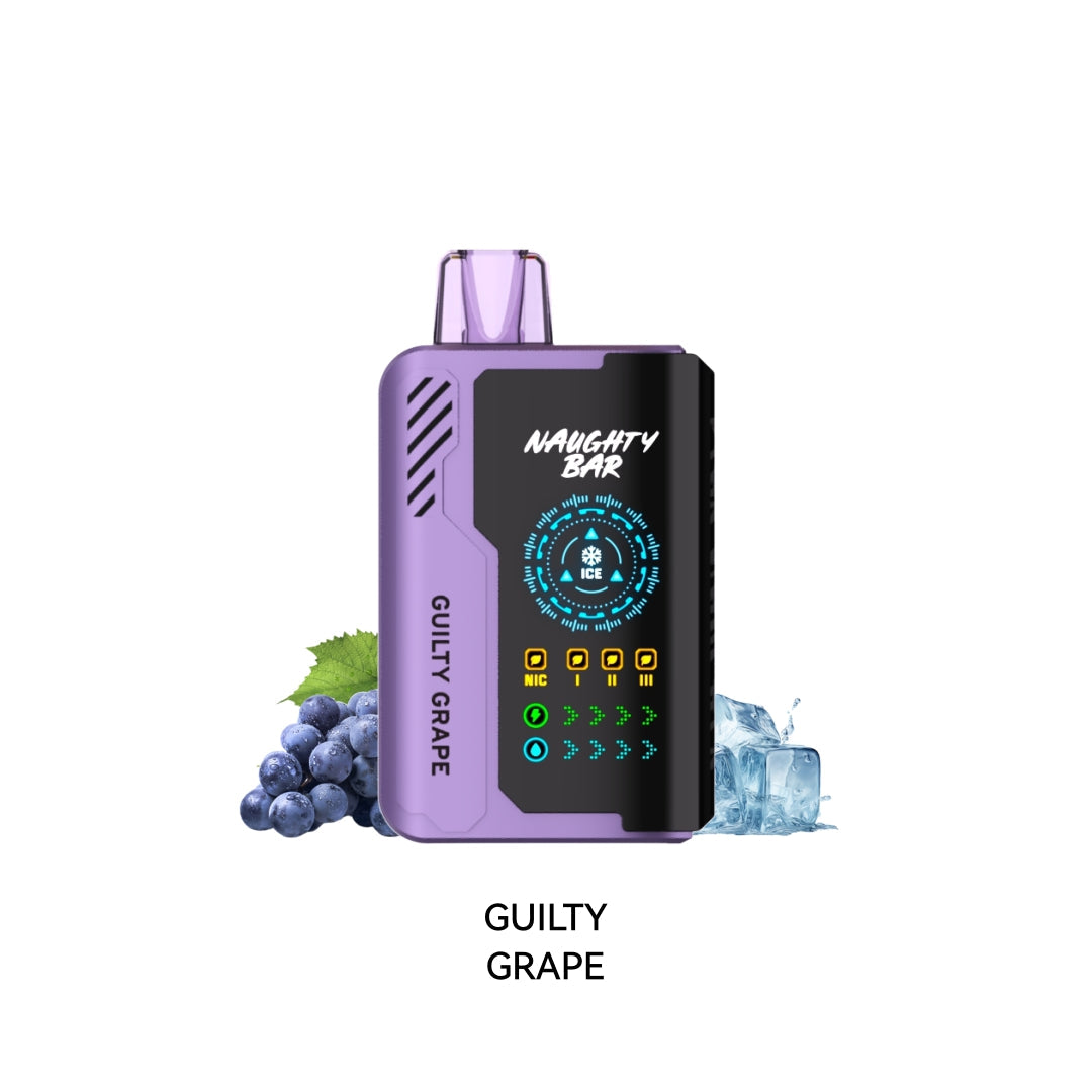 [Disposables] Naughty Bar - Guilty Grape-Disposable Pod Systems-Naughty Bar-20mg-Lucky 8 Vapes