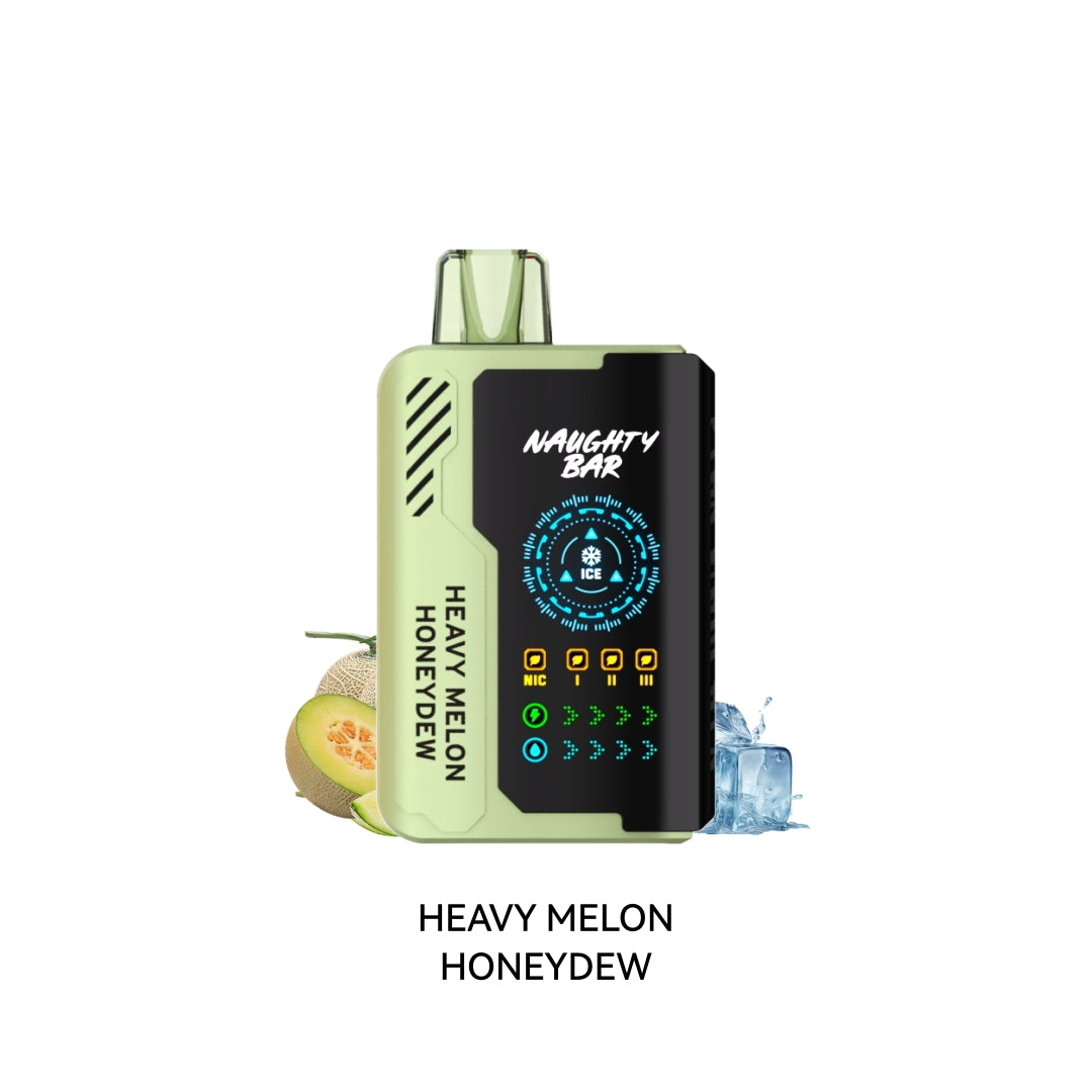[Disposables] Naughty Bar - Heavy Melon Honeydew-Disposable Pod Systems-Naughty Bar-20mg-Lucky 8 Vapes