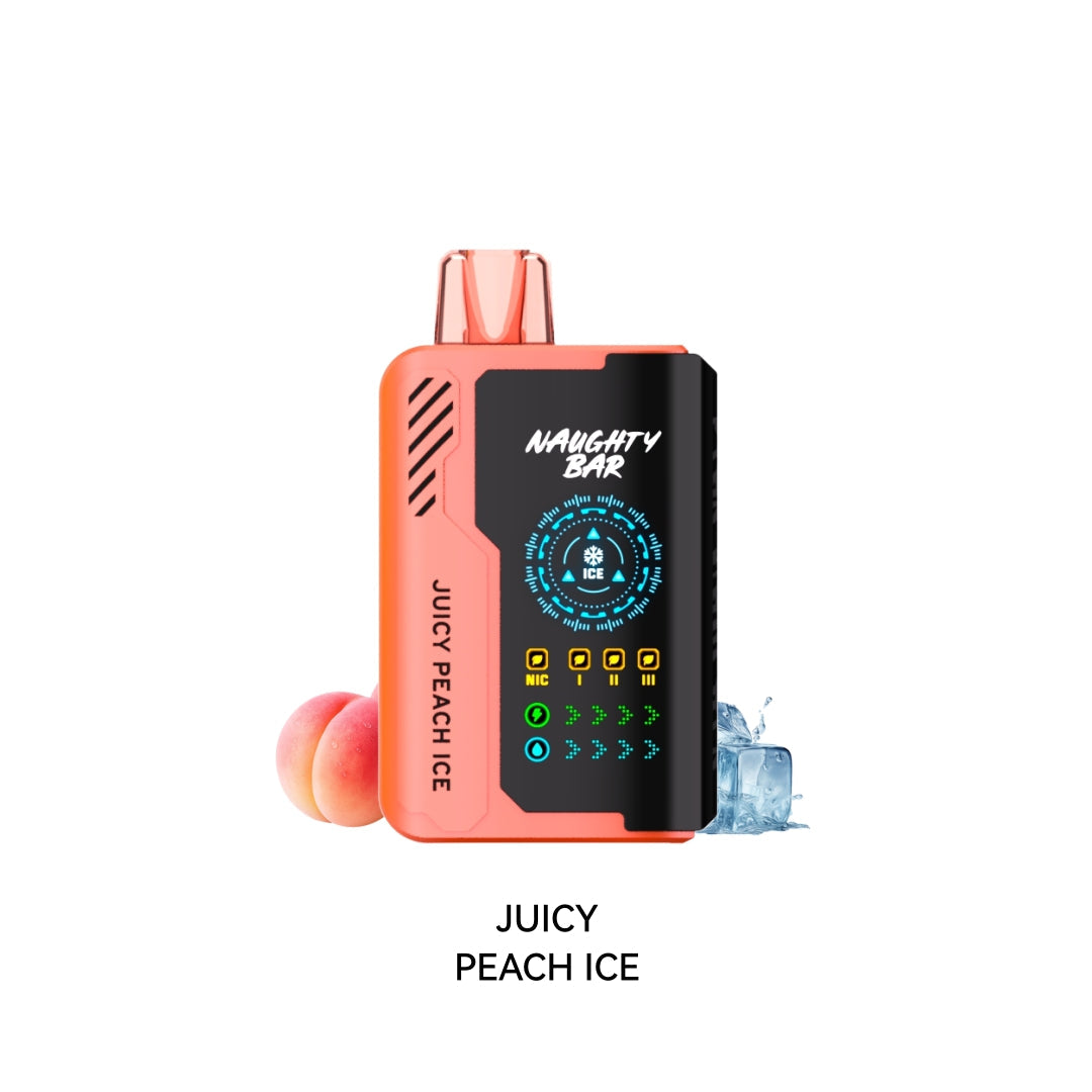 [Disposables] Naughty Bar - Juicy Peach Ice-Disposable Pod Systems-Naughty Bar-20mg-Lucky 8 Vapes