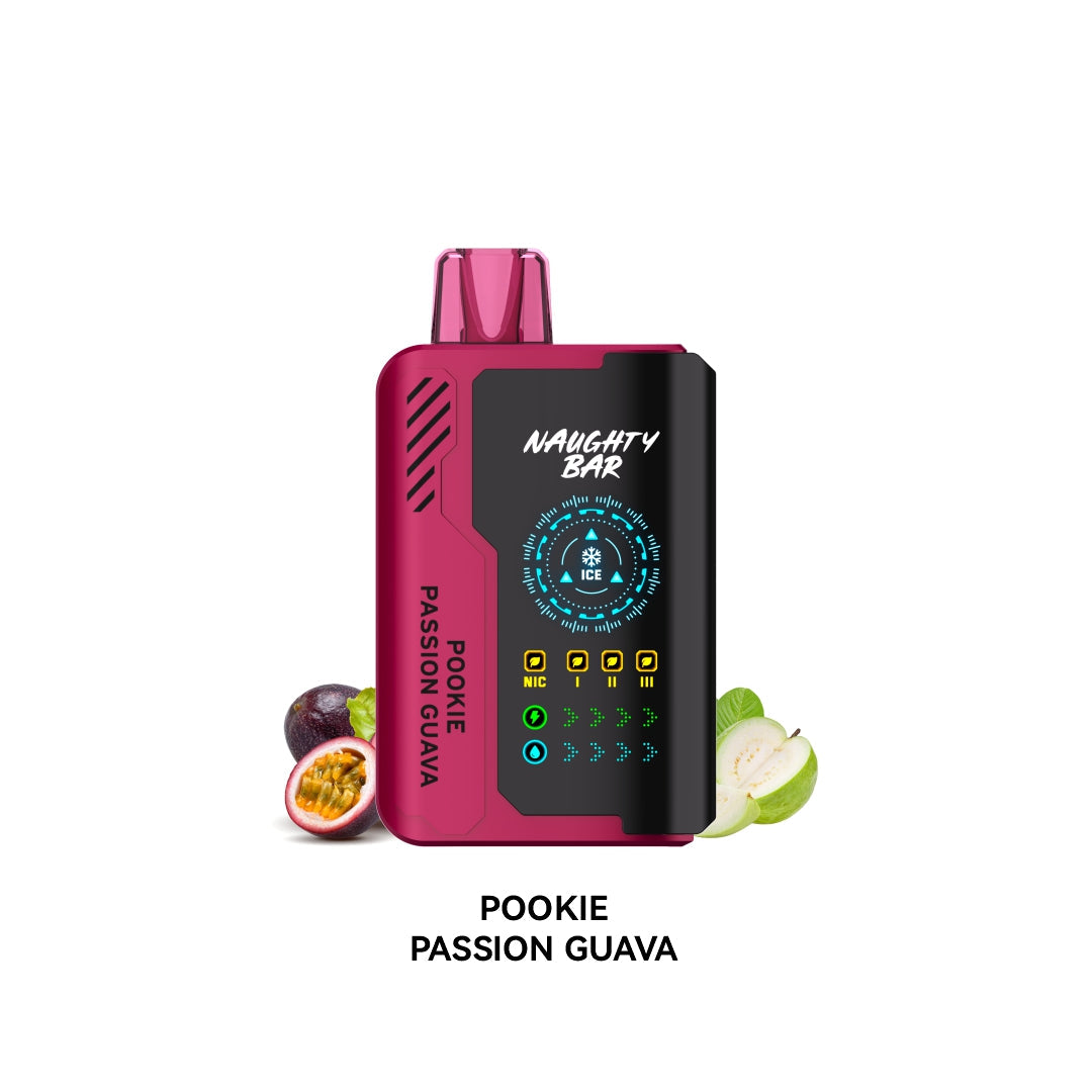[Disposables] Naughty Bar - Pookie Passion Guava-Disposable Pod Systems-Naughty Bar-20mg-Lucky 8 Vapes