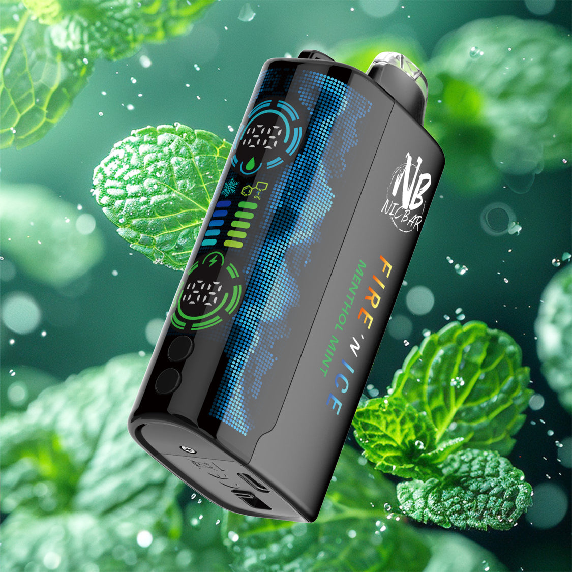 [Disposables] Nic Bar Fire N' Ice - Menthol Mint-Disposable Pod Systems-Nic Bar Fire N' Ice-20mg-Lucky 8 Vapes