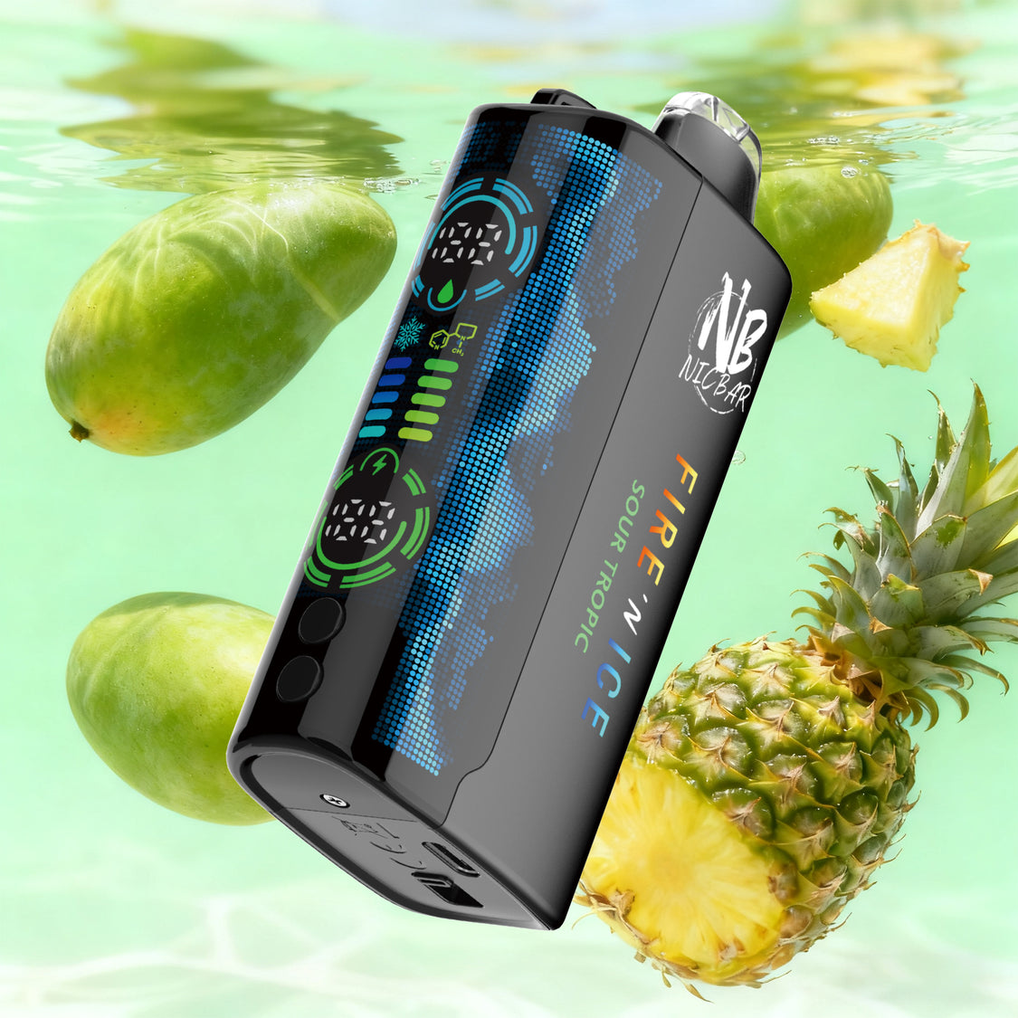 [Disposables] Nic Bar Fire N' Ice - Sour Tropic-Disposable Pod Systems-Nic Bar Fire N' Ice-20mg-Lucky 8 Vapes