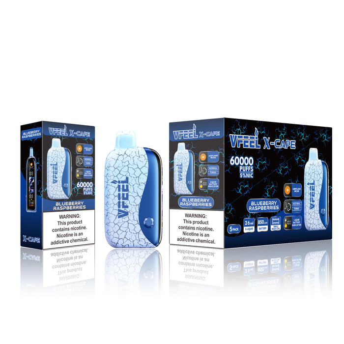 [Disposables] VFEEL X-CAPE - Blueberry Raspberries-Disposable Pod Systems-VFEEL X-CAPE-20mg-Lucky 8 Vapes