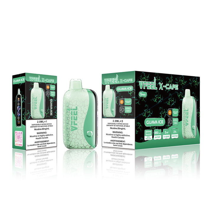 [Disposables] VFEEL X-CAPE - Guava Ice-Disposable Pod Systems-VFEEL X-CAPE-20mg-Lucky 8 Vapes