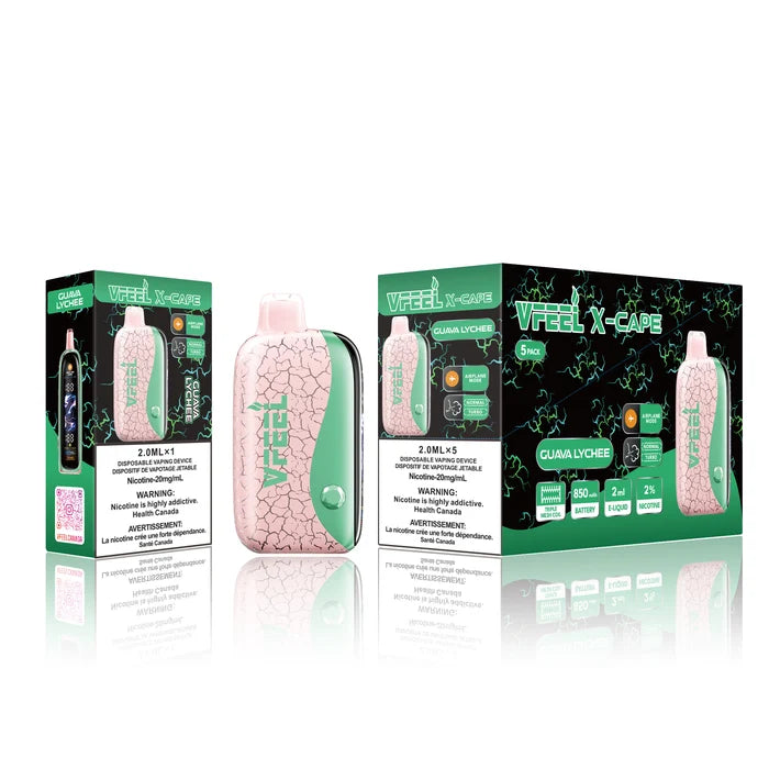 [Disposables] VFEEL X-CAPE - Guava Lychee-Disposable Pod Systems-VFEEL X-CAPE-20mg-Lucky 8 Vapes
