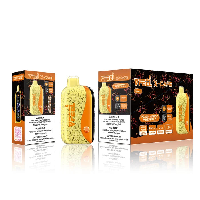 [Disposables] VFEEL X-CAPE - Peach Mango Pineapple-Disposable Pod Systems-VFEEL X-CAPE-20mg-Lucky 8 Vapes