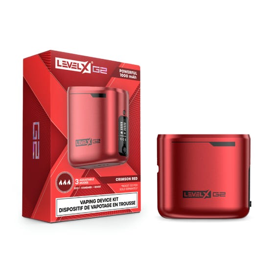 Level X Boost G2 Base Device Kit-Closed Pod Device Kits-Level X-Crimson Red-Lucky 8 Vapes