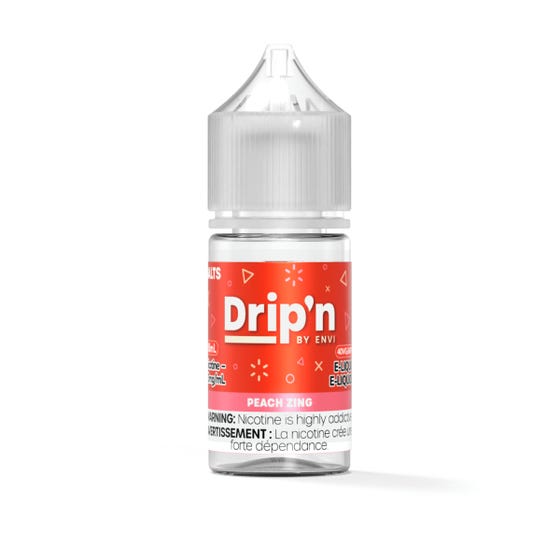 [Nic Salt] Drip'n by Envi Classics Salt - Peach Zing 30mL-Nic Salt E-Juice-Drip'n by Envi Classics Salt-20mg-Lucky 8 Vapes