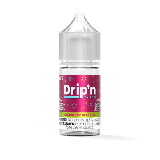 [Nic Salt] Drip'n by Envi Classics Salt - Raspberry Blast Ice 30mL-Nic Salt E-Juice-Drip'n by Envi Classics Salt-20mg-Lucky 8 Vapes