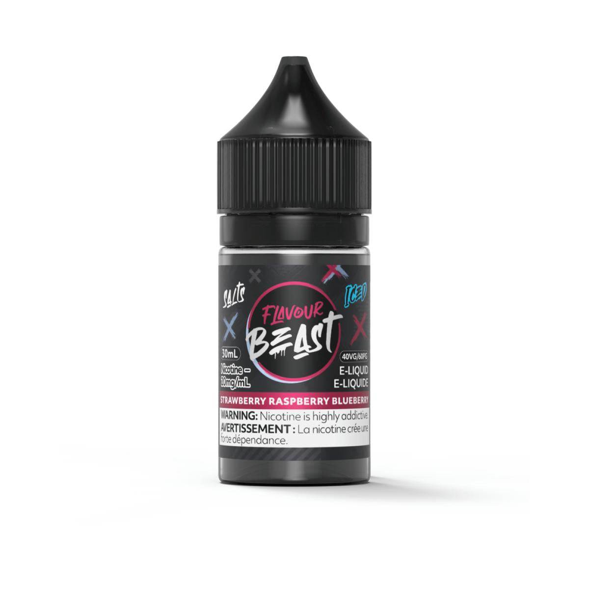 [Nic Salt] Flavour Beast - Strawberry Raspberry Blueberry Iced 30mL-Nic Salt E-Juice-Flavour Beast Salt-10mg-Lucky 8 Vapes