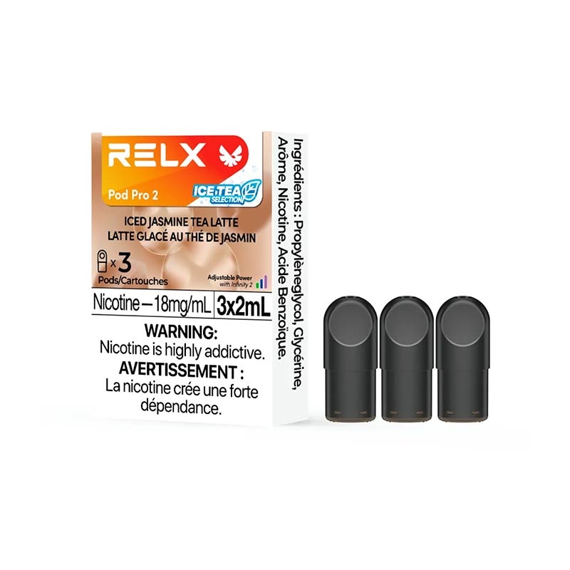 [Vape Pods] RELX Infinity Pro - Ice Jasmine Tea Latte-Vape Pods-RELX Infinity-18mg-Lucky 8 Vapes