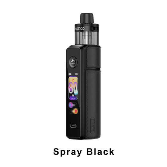 Voopoo Drag X3 80W 2ml Pod Kit (CRC)-Refillable Coil Based Devices-Voopoo-Spray Black-Lucky 8 Vapes