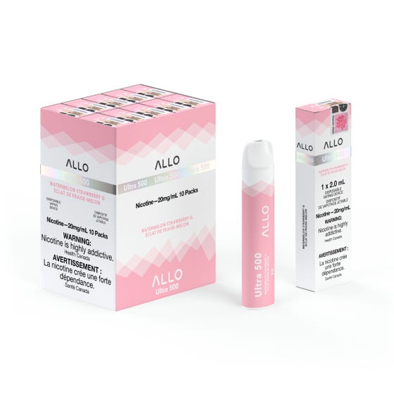 [Disposables] ALLO Ultra 500 - Watermelon Strawberry G Disposable Pod Systems Vancouver Toronto Calgary Richmond Montreal Kingsway Winnipeg Quebec Coquitlam Canada Canadian Vapes Shop Free Shipping E-Juice Mods Nic Salt