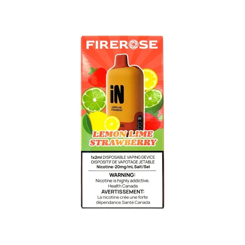 [Disposables] Firerose iN - Lemon Lime Strawberry Disposable Pod Systems Vancouver Toronto Calgary Richmond Montreal Kingsway Winnipeg Quebec Coquitlam Canada Canadian Vapes Shop Free Shipping E-Juice Mods Nic Salt