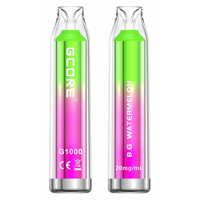 [Disposables] GCORE 1000 - B.G. Watermelon Disposable Pod Systems Vancouver Toronto Calgary Richmond Montreal Kingsway Winnipeg Quebec Coquitlam Canada Canadian Vapes Shop Free Shipping E-Juice Mods Nic Salt