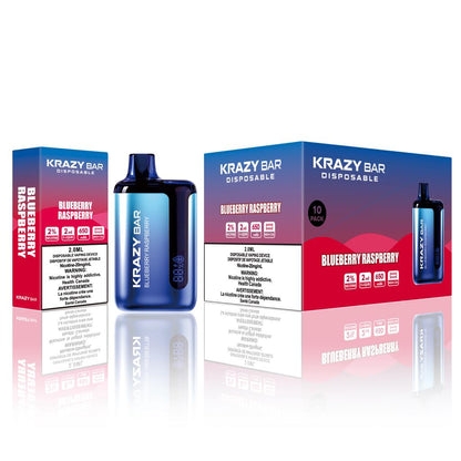 [Disposables] Krazy Bar - Blueberry Raspberry Disposable Pod Systems Vancouver Toronto Calgary Richmond Montreal Kingsway Winnipeg Quebec Coquitlam Canada Canadian Vapes Shop Free Shipping E-Juice Mods Nic Salt