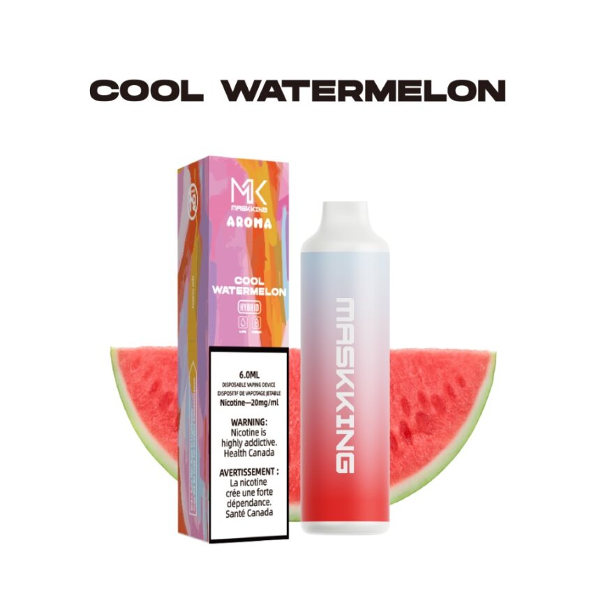 [Disposables] Maskking Aroma - Cool Watermelon Disposable Pod Systems Vancouver Toronto Calgary Richmond Montreal Kingsway Winnipeg Quebec Coquitlam Canada Canadian Vapes Shop Free Shipping E-Juice Mods Nic Salt