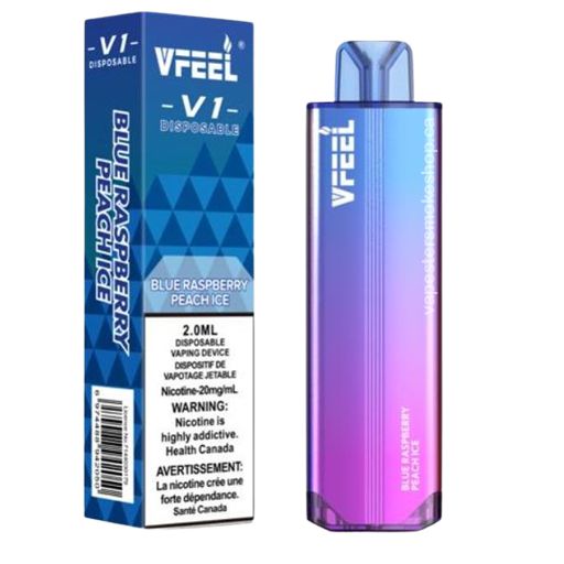 VFEEL V1 - Blue Raspberry Peach Ice | Lucky 8 Vapes