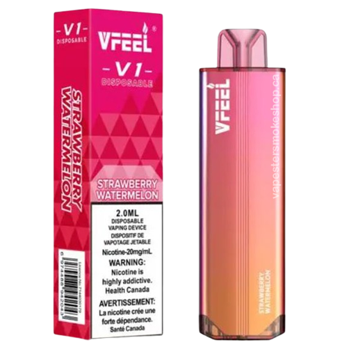 [Disposables] VFEEL V1 - Strawberry Watermelon Disposable Pod Systems Vancouver Toronto Calgary Richmond Montreal Kingsway Winnipeg Quebec Coquitlam Canada Canadian Vapes Shop Free Shipping E-Juice Mods Nic Salt