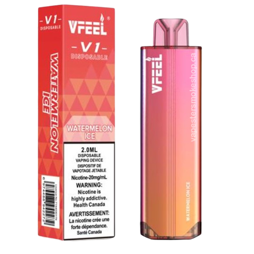 [Disposables] VFEEL V1 - Watermelon Ice Disposable Pod Systems Vancouver Toronto Calgary Richmond Montreal Kingsway Winnipeg Quebec Coquitlam Canada Canadian Vapes Shop Free Shipping E-Juice Mods Nic Salt