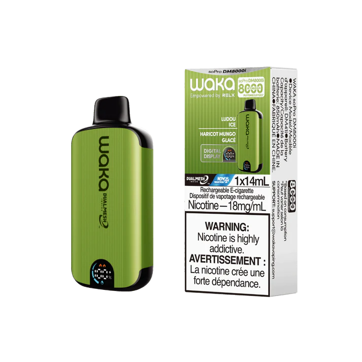 [Disposables] WAKA SoPro DM8000i - Ludou Ice (ICY Selection) Disposable Pod Systems Vancouver Toronto Calgary Richmond Montreal Kingsway Winnipeg Quebec Coquitlam Canada Canadian Vapes Shop Free Shipping E-Juice Mods Nic Salt