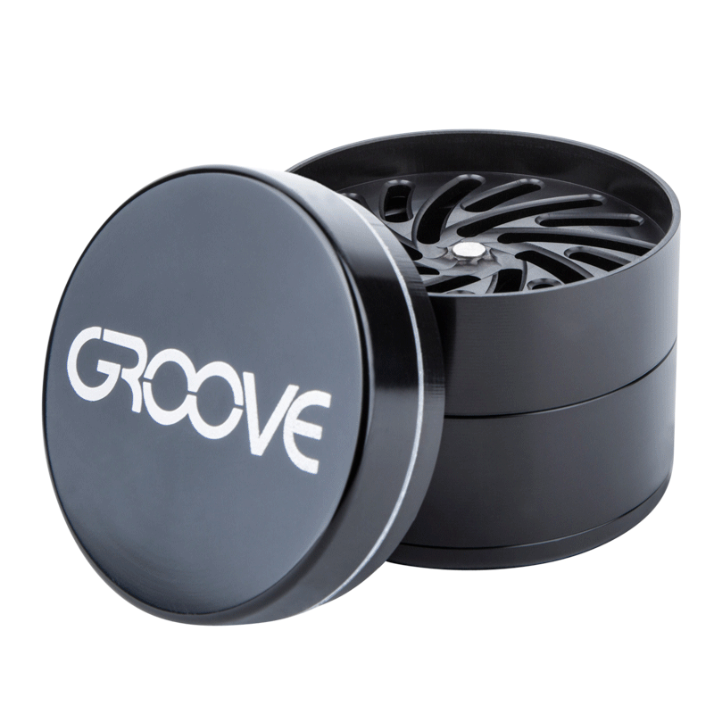 Groove 4-Piece Grinder Dry Herb Accessories Vancouver Toronto Calgary Richmond Montreal Kingsway Winnipeg Quebec Coquitlam Canada Canadian Vapes Shop Free Shipping E-Juice Mods Nic Salt
